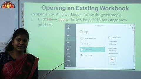 Class 6 Computer Ch 5 Introduction to MS Excel