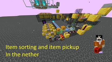 Nether sorter/storage and item pickup: Showcase and tutorial (Minecraft Java 1.19-1.21)