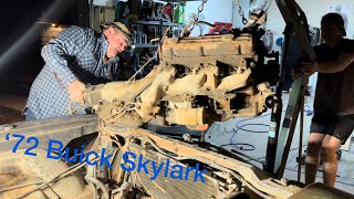 Restoring a 1972 Buick Skylark - Part 2 Pulling the Engine and Transmission #buick #skylark