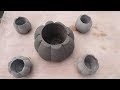 Cement project -Very Easy and Beautifull Flower Pot Making Craft for Home Decoration