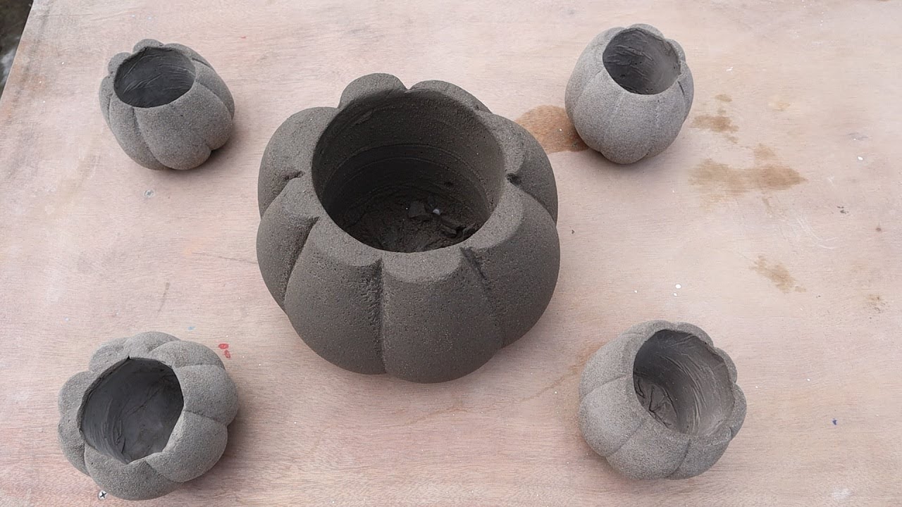 Cement project -Very Easy and Beautifull Flower Pot Making Craft for Home Decoration