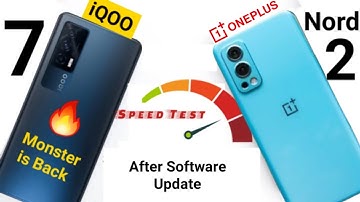 Oneplus Nord 2 vs iQOO 7 Speedtest, Ram Management After Software Update Comparison 😱😲🔥