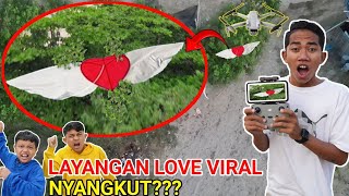 DRONE MENANGKAP NAMPAK LAYANGAN LOVE VIRAL NYANGKUT DIPOHON?? OH TIDAK | Mikael TubeHD