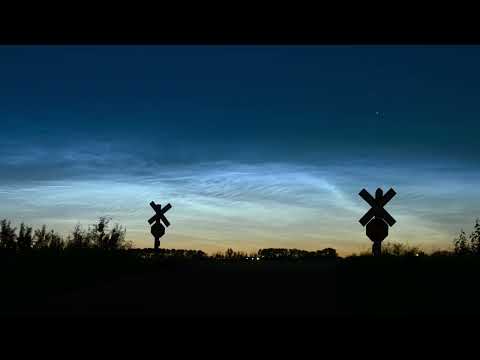 Noctilucent Clouds - Time-lapse - Near St. Albert - July 12, 2026