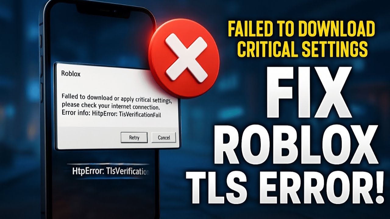 How to Fix Roblox HTTP Error: TLS Verification Fail | Failed to ...