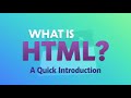 What is HTML, quick introduction