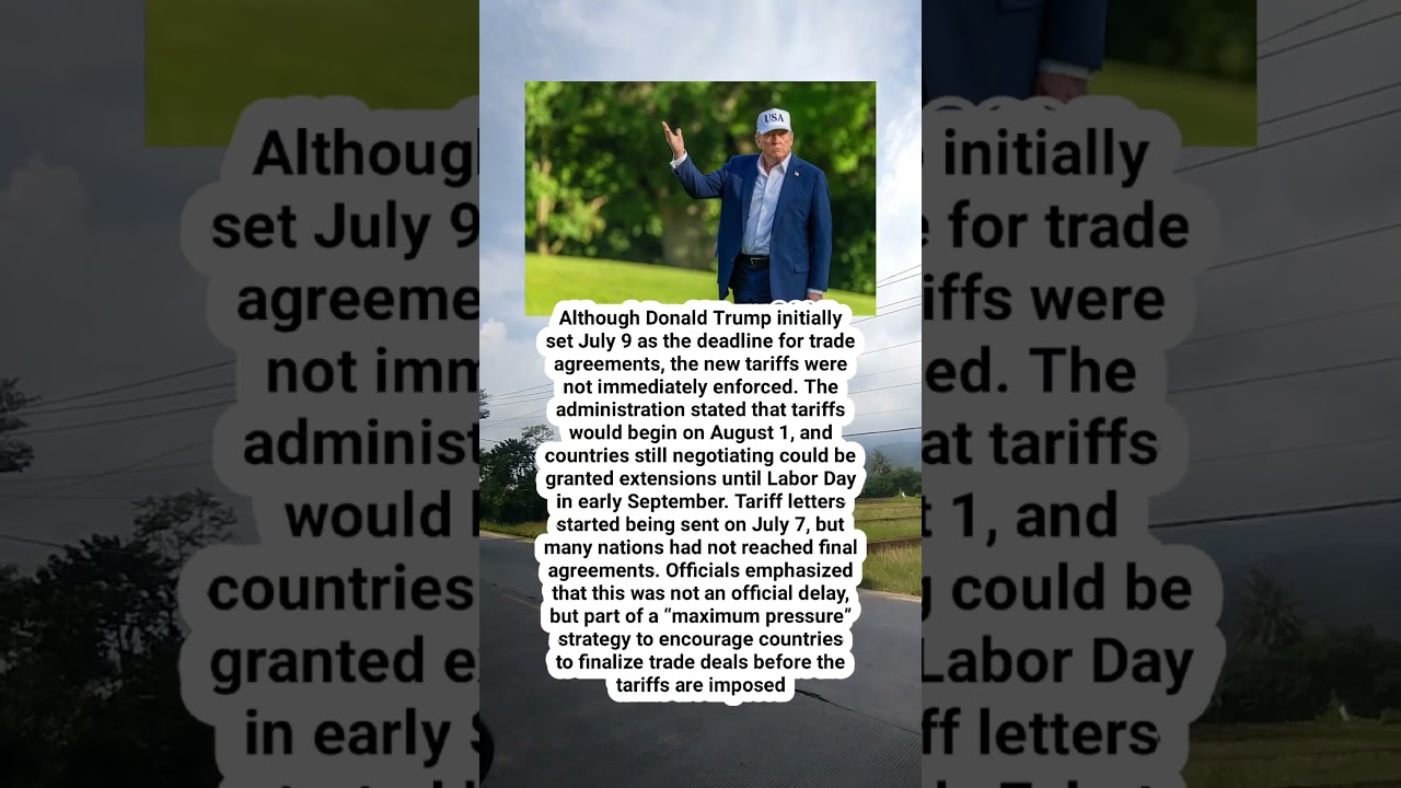 Why Trump's 'July 9' tariff deadline appears to be more like Aug. 1 (or even Labor Day)