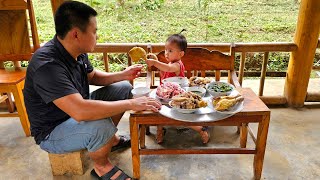 How to build a bathtub for pigs in the summer  Clear grass around the farm and cooking/xuan truong