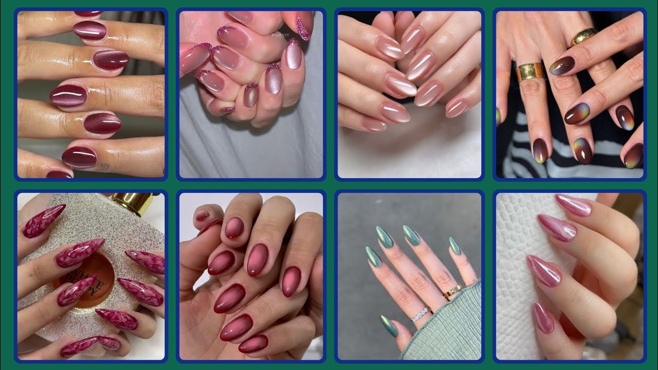 Дизайн ногтей 2025-2026 / Красивый лак для ногтей, различные техники подстригания ногтей #простые...