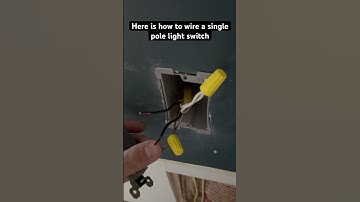 How to wire single pole light switch #diy #lightswitch ￼#wiring