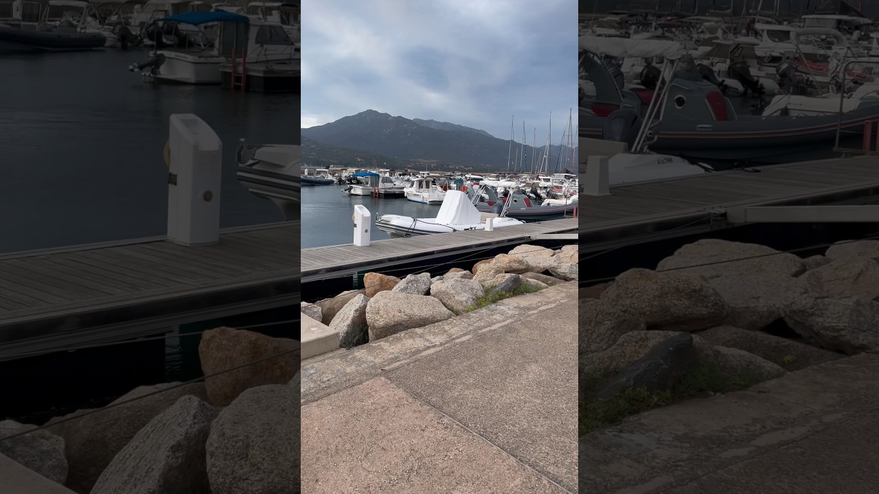 Port for ships in Propriano Corsica France