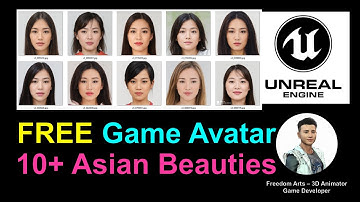 Asian Beauty Collection to Unreal Engine - Character Creator 3 to Unreal Engine