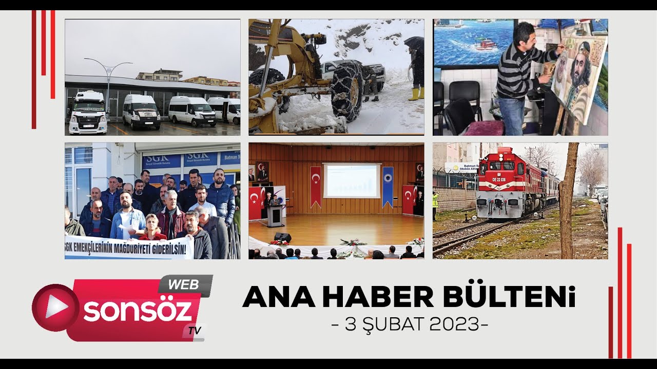 Batman Ana Haber B&uuml;lteni - 3 Şubat 2023
