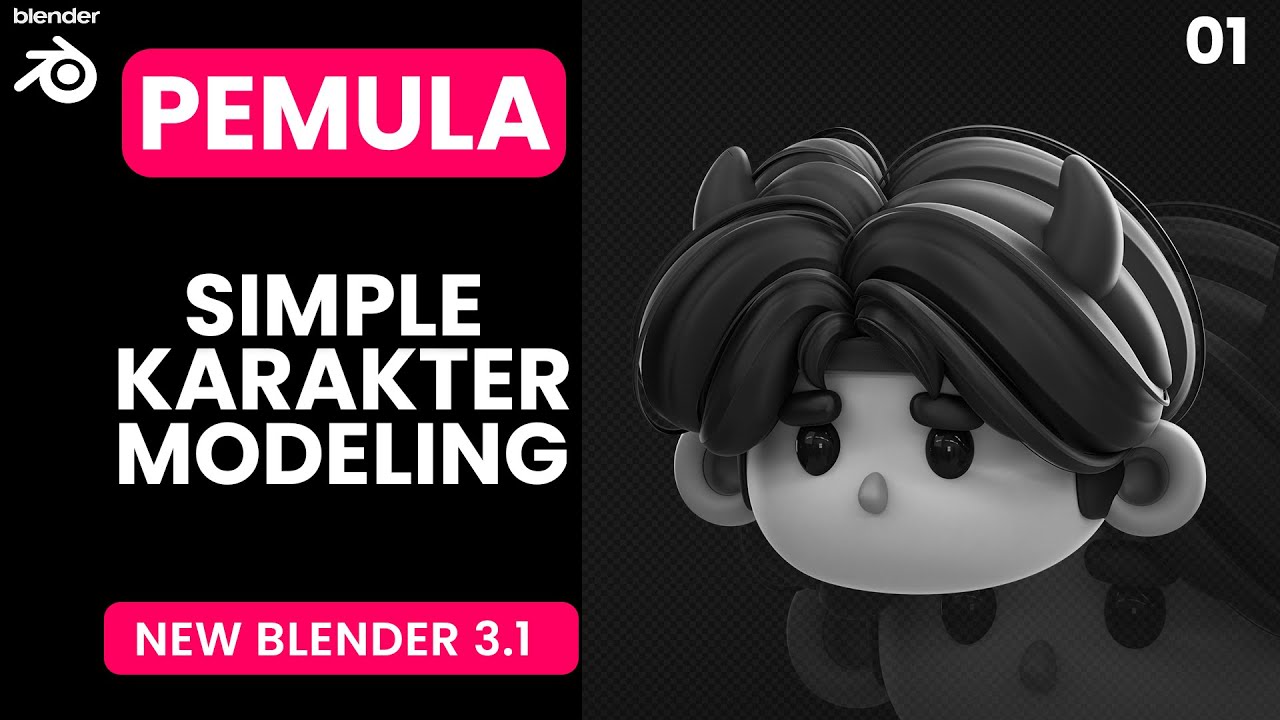 Tutorial Blender Simple Karakter Modeling - Head & Hair (1/4) - YouTube