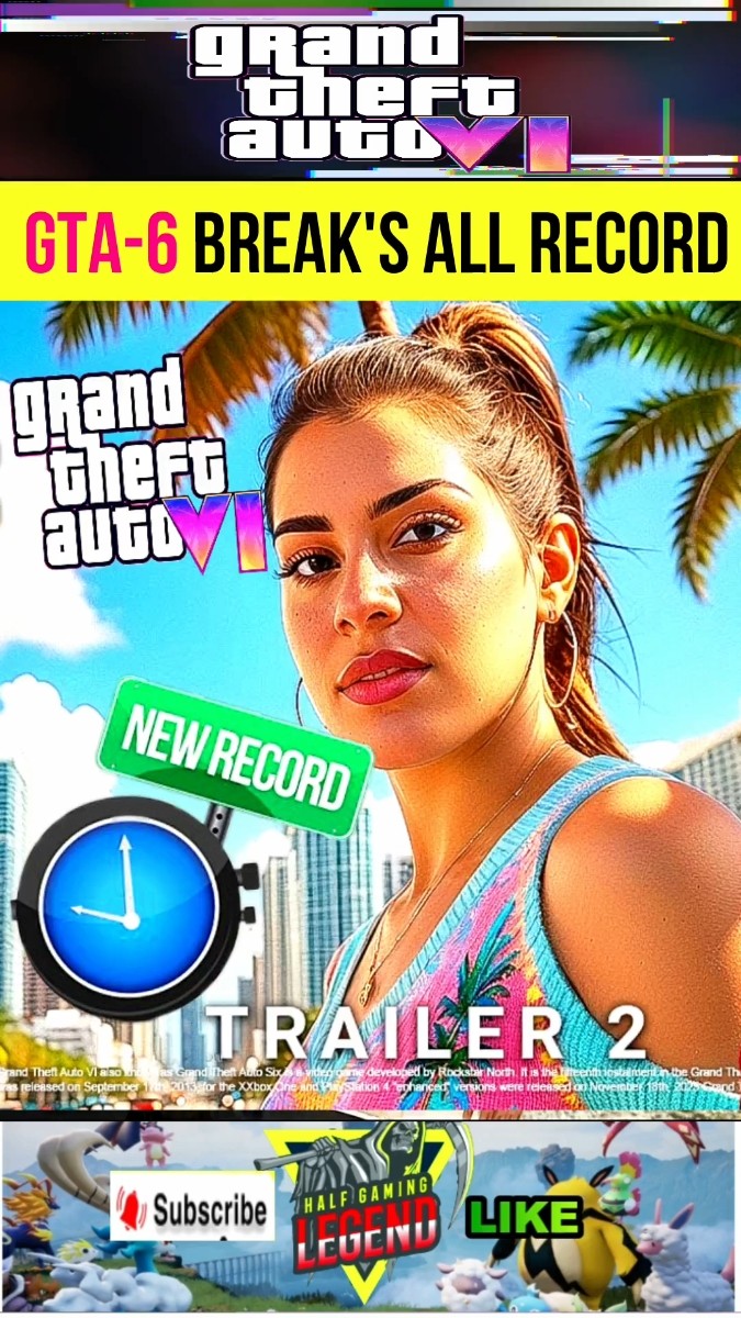 GTA 6 Break S All Ridiculous Record 2025 Games Gta6 Shorts YouTube Oardefault 