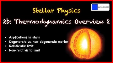 Stellar Physics 2b: Thermodynamics Overview 2