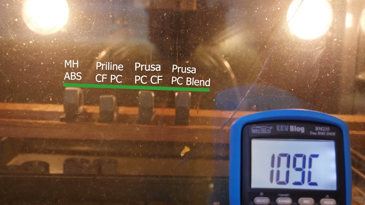 FDM Heat Deflection Testing (Priline CF PC vs Prusa CF PC)