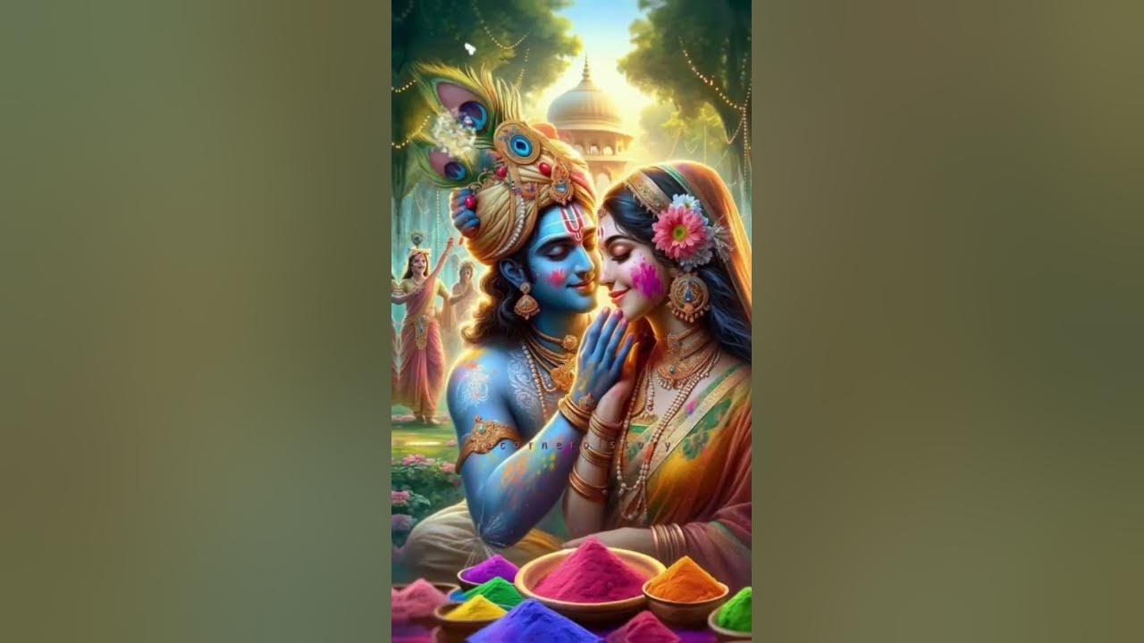 happy holi krishna radha