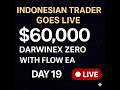 Indonesian Automated Trader Goes LIVE: $60,000 Darwinex Zero with Flow EA – Day 19