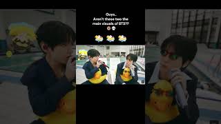 BTS SWIM Pool Version… WWH in floaties 😂 #bts #btsarmy #taehyung #v #jin #kpop #btsshorts