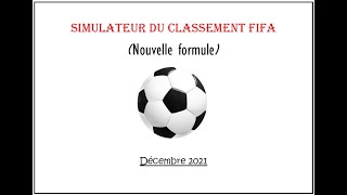 Classement FIFA - Simulateur automatique Excel -