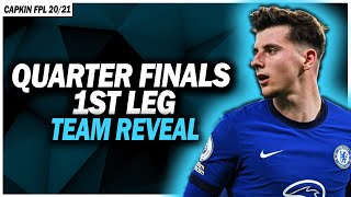 UCL QUARTER FINALS 1ST LEG: Team Reveal & 5 Transfers needs to be made! UCL Fantasy Football 20/21