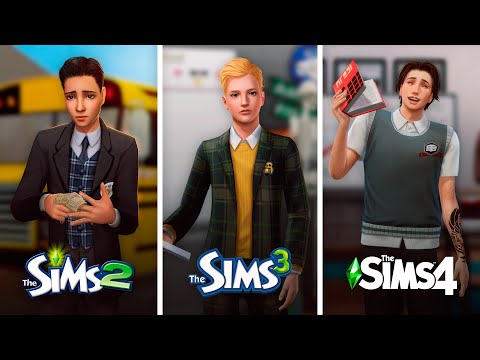 Видео: Старшая школа в The Sims / Сравнение 3 частей