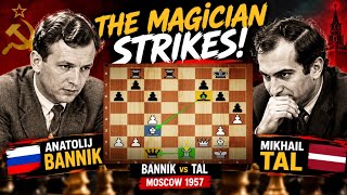 Anatolij Bannik vs Mikhail Tal (1957) | Tal’s Brutal Attack & Brilliant Tactics! 🔥♟️ screenshot 5