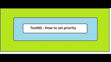 How to set priority using TestNG