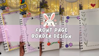 Front page Designs for School Project I Page Design For Assignment Or Journal