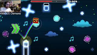 Getting there! ~ Geometry Dash - Sonic Wave 73%