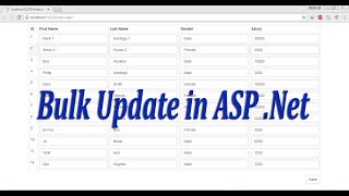 Bulk Update in ASP .Net