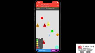 RadioLand Mobile App - Choosing a location on the map and jumping to another location screenshot 2
