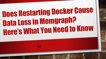 Does Restarting Docker Cause Data Loss in Memgraph? Here’s What You Need to Know