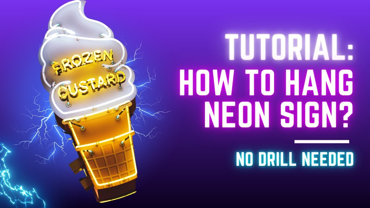 Easy DIY: How to Hang Neon Sign Without Drill | Step-by-Step Tutorial