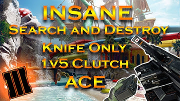 INSANE 1v5 Knife Only SnD Clutch( Black Ops 3)
