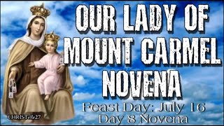 OUR LADY OF MOUNT CARMEL NOVENA : Day 8