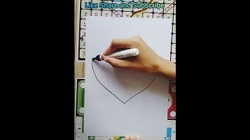 Learn to draw a heart with an arrow #drawing #short