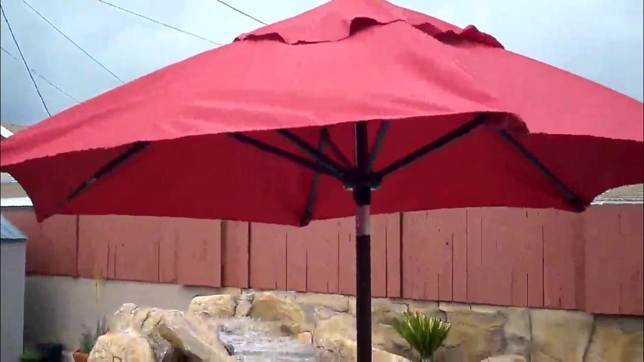 Abba Patio 71/2 Ft. Round Outdoor Market Patio Umbrella Red AP75386CTR BizarkDeal YouTube