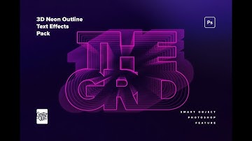 Download 80s Retro-Futuristic 3D Neon Text Effect Stock Graphics