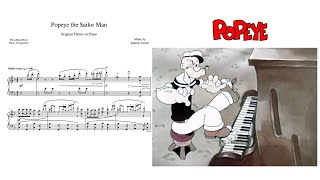 Popeye the Sailor Man - piano solo music sheet