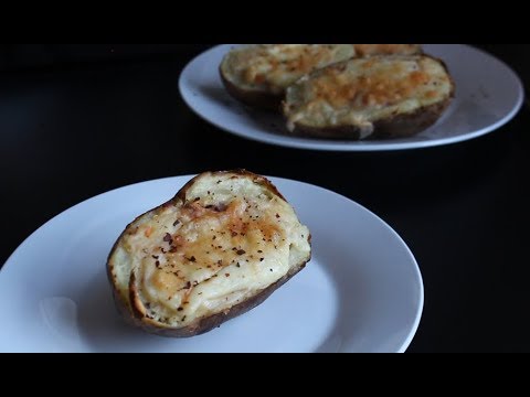 Twice Baked Potatoes with Bacon & Cheese | How to make fancy stuffed potatoes