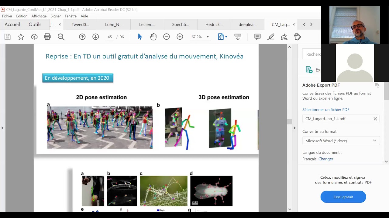 Cours magistral # 4 : Coordination et contrôle moteur, L1 STAPS Montpellier
