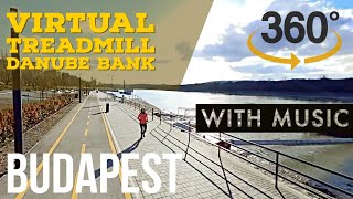 360° Virtual Running Video with Music for Treadmill, Cycle & Cardio Training - Budapest 4K