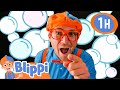 Blippi Plays With Bubbles! | 1 HOUR OF BLIPPI TOYS! | Educational Videos for Kids