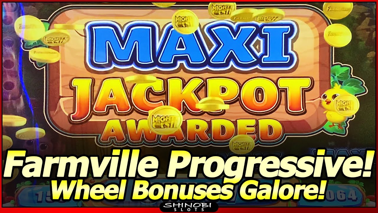 Farmville Mighty Cash Slot - MAXI JACKPOT Awarded with Wheel Bonuses ...