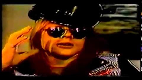 Axl Rose and Slash 1989 MTV Interview Part 1