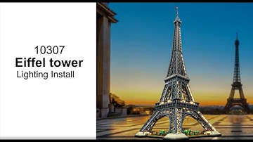 【BX557 installation video】Briksmax Light Kit For Lego Eiffel Tower 10307