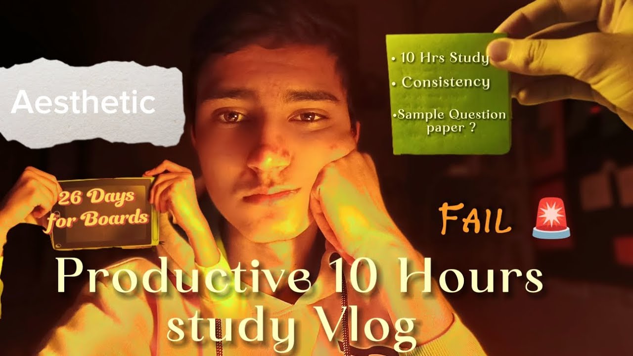 Aesthetic✨ & productive 🔥10 Hours ⏰ Study Vlog 🤌🏻| Cbse 10th Grader 🫶🏻💗 