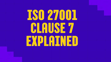 Part2 - ISO 27001 Clause 7 (7.3,7.4 and 7.5)